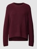 Marc O'Polo Denim Gebreide pullover met zijsplitten Bordeauxrood