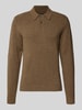 Jack & Jones Premium Strickpullover mit Polokragen Modell 'MAVERICK' Camel
