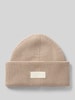 DRYKORN Beanie mit Label-Patch Beige