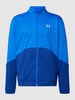 Under Armour Sweatjacke mit Label-Print Modell 'UA Tricot Fashion Jacket' Royalblau