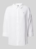 Tommy Hilfiger Relaxed Fit Bluse aus reinem Leinen Weiss