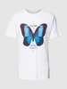 Mister Tee T-Shirt mit Motiv-Print Modell 'Become the Change' Weiss