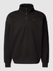 G-Star Raw Sweatshirt mit Troyer-Kragen Modell 'Skipper loose' Black