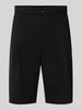 REVIEW Tailored Fit Shorts mit Bundfalten Black