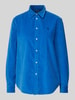 Polo Ralph Lauren Relaxed fit corduroy blouse met logostitching Blauw