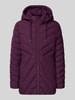 Christian Berg Woman Selection Gewatteerd jack met ritszakken Aubergine