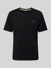 FIRE + ICE T-Shirt mit Label-Detail Modell 'VITO' Black