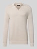 Marc O'Polo Regular Fit Pullover aus reiner Baumwolle Offwhite Melange