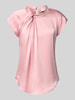 Neo Noir Blusenshirt aus Satin mit Knotendetail Modell 'Fleur Drapy' Rose