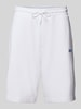 Hugo Blue Regular Fit Sweatshorts mit Label-Detail Modell 'Nasensio' Weiss