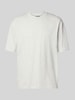 PEGADOR Oversized T-Shirt mit Label-Stitching Hellgrau Melange