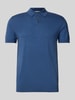 SELECTED HOMME Poloshirt mit elastischen Abschlüssen Hellblau Melange