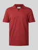 MCNEAL Regular fit poloshirt met V-hals Roestrood