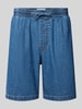 JACK & JONES Shorts mit elastischem Bund und Kordelzug Modell 'TONY' Jeansblau
