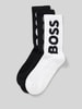 BOSS Socken mit Label-Detail im 3er-Pack Black