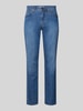Brax Straight fit jeans met labelpatch, model 'CADIZ' Oceaanblauw