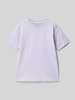 Jack & Jones T-Shirt mit Label-Print Modell 'SUMMER' Flieder