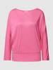 Tom Tailor Longsleeve aus Lyocell in unifarbenem Design Pink