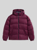 Tommy Jeans relaxed fit donsjack met capuchon Bordeaux
