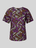 Weekend Max Mara T-shirt met all-over motief, model 'ELOISA' Violet