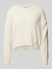 Only Pullover met extra brede schouders, model 'TERESA' Ecru