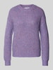 Christian Berg Woman Strickpullover mit Rundhalsausschnitt Violett