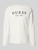 Guess Longsleeve mit Label-Print Weiss