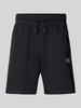 The North Face Relaxed fit sweatshorts met labelstitching Zwart