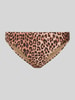 Pieces Bikinibroekje met all-over motief, model 'BAOMI' Lichtbruin
