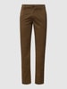 BOSS Orange Slim Fit Chino mit Label-Patch Modell 'Schino' Oliv