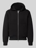 JACK & JONES relaxed fit sweatjack met tweewegritssluiting Zwart