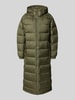 COLUMBIA Płaszcz pikowany z kapturem Oliwkowy