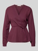Rinascimento Regular fit blouse met knoopdetail Bordeaux