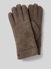 Roeckl Handschoenen van lamswol, model 'HELSINKI' Middengrijs