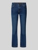MOS MOSH Flared fit jeans in 5-pocketmodel, model 'ASHLEY' Donkerblauw