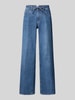 Brax Wide fit jeans met strikceintuur, model 'MORGAN' Blauw
