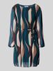 ZABAIONE Minikleid mit Bindegürtel Modell 'Sa44raa' Dunkelgruen
