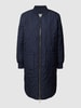 s.Oliver RED LABEL Watté-jack met geribde boorden Marineblauw