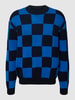 MCNEAL Strickpullover mit Allover-Muster Dunkelblau
