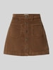 ONLY Eng anliegender Mini-Rock aus Baumwoll-Mix Modell 'AMAZING' Taupe