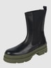 Steve Madden Chelsea boots van leer, model 'Filina' Zwart