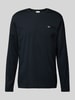 Gant Longsleeve mit Label-Stitching Black