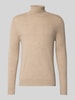 Christian Berg Men Rollkragenpullover aus Wolle-Kaschmir-Mix Beige Melange
