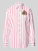 Lauren Ralph Lauren Regular fit overhemdblouse met labelapplicatie, model 'KOTTA' Rood gemêleerd