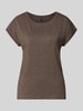 VERO MODA Loose Fit T-Shirt aus Viskose-Mix Modell 'LAVA' Schoko