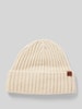 Barts Beanie met labeldetail, model 'WYON' Beige