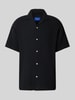 Jack & Jones Relaxed Fit Freizeithemd mit Umlegekragen Black