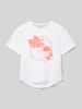 s.Oliver RED LABEL T-Shirt mit Motiv-Print Weiss