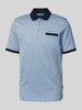 bugatti Poloshirt mit Brusttasche Blau