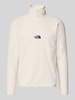 The North Face Sweter z polaru z wyhaftowanym logo Złamany biały